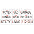 Residential Home Room Marking Stencil Set