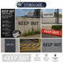 Design Collage for the Keep Out Parking Lot Stencil