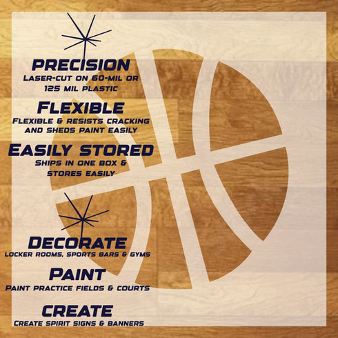 Basketball Stencil