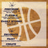 Basketball Stencil
