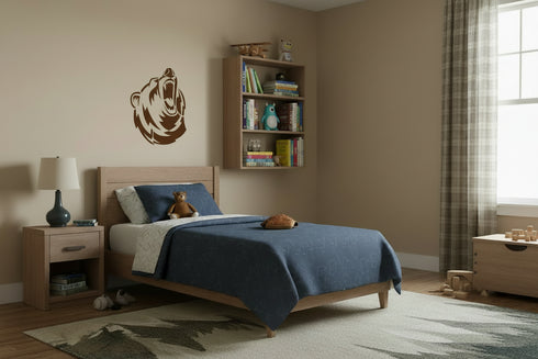 Roaring Bear Mascot Stencil by Stencil Ease