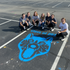 Wolves Mascot Athletic Stencil