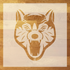 Wolves Mascot Athletic Stencil