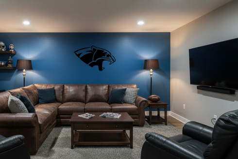 Panthers Mascot Athletic Stencil by Stencil Ease