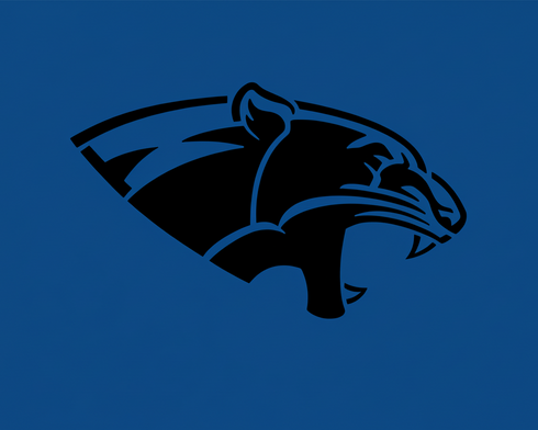 Panthers Mascot Athletic Stencil by Stencil Ease