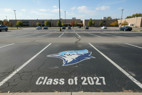 Blue Jays Mascot Athletic Stencil