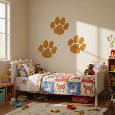Tiger Paw Mascot Stencil
