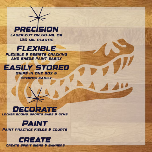 Gators Mascot Stencil