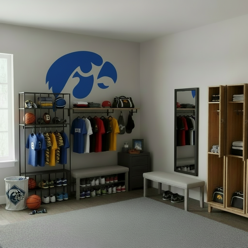 Hawk Mascot Stencil by Stencil Ease