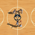 Husky Mascot Stencil by Stencil Ease