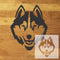 Husky Mascot Stencil