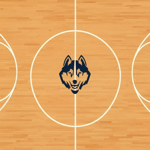 Husky Mascot Stencil by Stencil Ease
