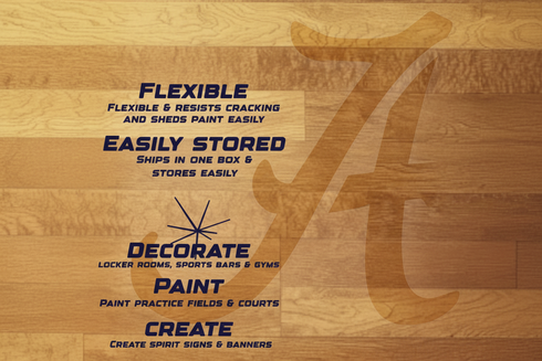 Script A Mascot Stencil