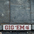 Gig 'Em Curb Painting Stencil