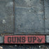 Guns Up Curb Painting Stencil