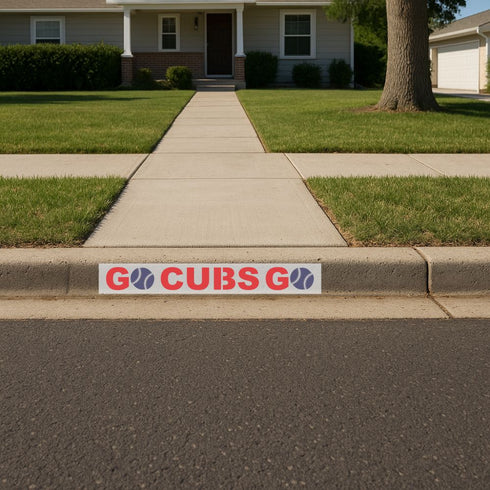Go Cubs Go Curb Painting Stencil