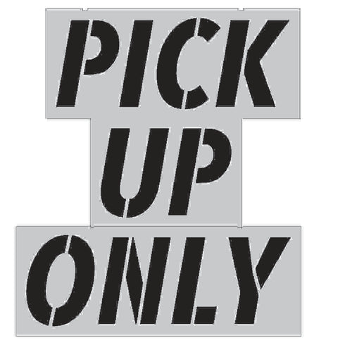 Huey Magoos Drive Thru Parking Lot Stencil Pick Up Only Image