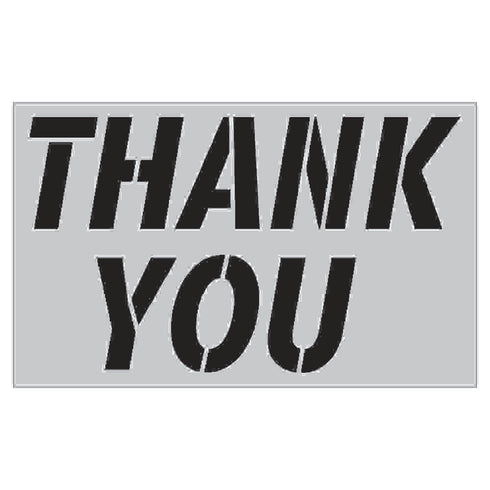 Huey Magoos Drive Thru Parking Lot Stencil Thank You Image