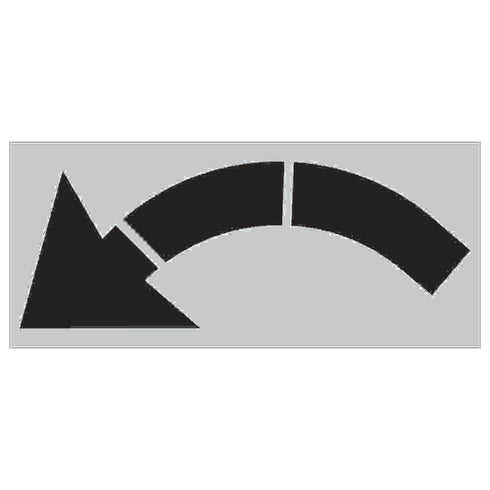 Huey Magoos Drive Thru Parking Lot Stencil Turn Arrow Image