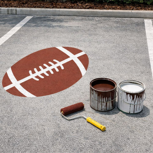 Football Parking Space Stencil
