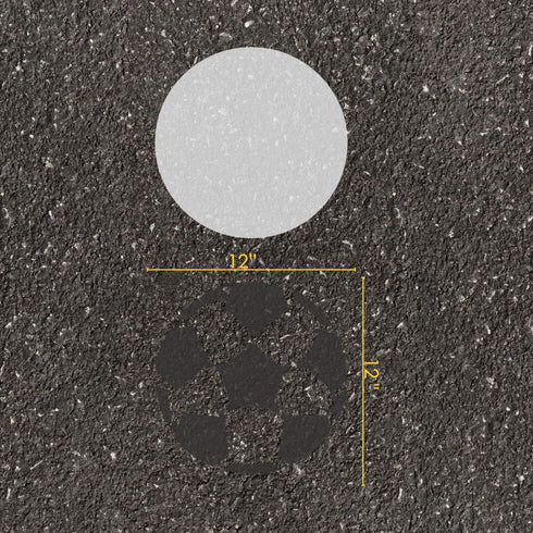 Soccer Parking Space Stencil