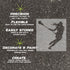 Details about the women's lacrosse player silhouette stencil.