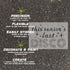 Person standing on pavement that has been stenciled with 'This Seniors Last Disco' text.