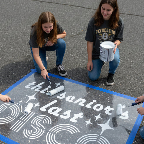 Senior’s Last Disco Parking Space Stencil