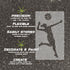 Details about the volleyball player silhouette stencil.