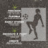 Details about the women's soccer player silhouette stencil.