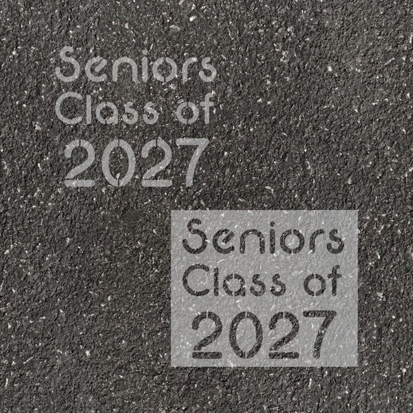 Neon Class of Parking Space Stencil