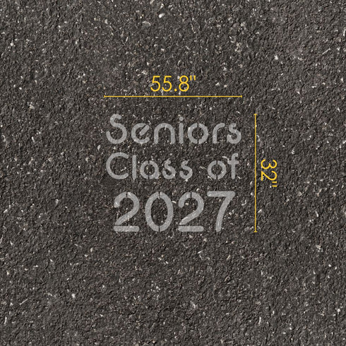 Neon Class of Parking Space Stencil