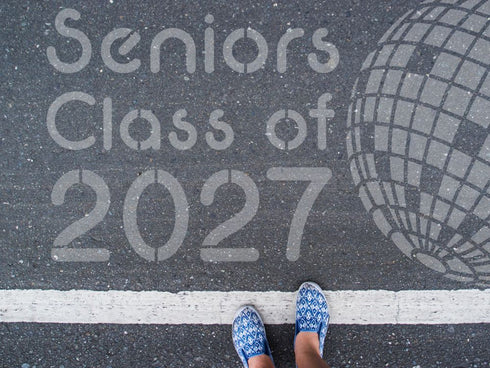 Neon Class of Parking Space Stencil