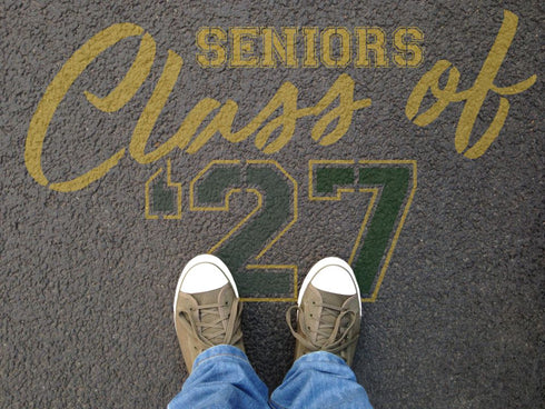 Varsity Class of Parking Space Stencil