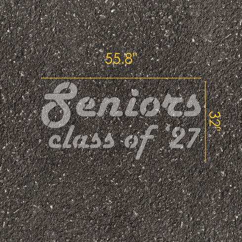 Disco Class of Parking Space Stencil