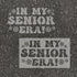 'In My Senior Era!" stenciled on pavement with matching parking space stencil.