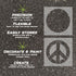 Details about the Peace Sign parking space stencil.