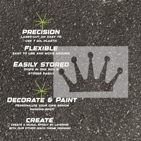 Crown Parking Space Stencil