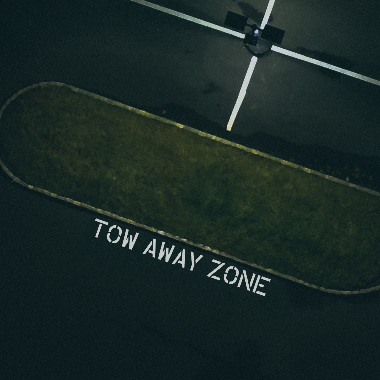 Tow Away Zone Parking Lot Stencil