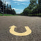 U-Turn Roadway Sign Symbol Stencil Painted onto a roadway