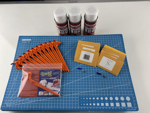 Gyro-Cut Pro Art Classroom Pack – 12 Student Tools, Blades & Adhesive