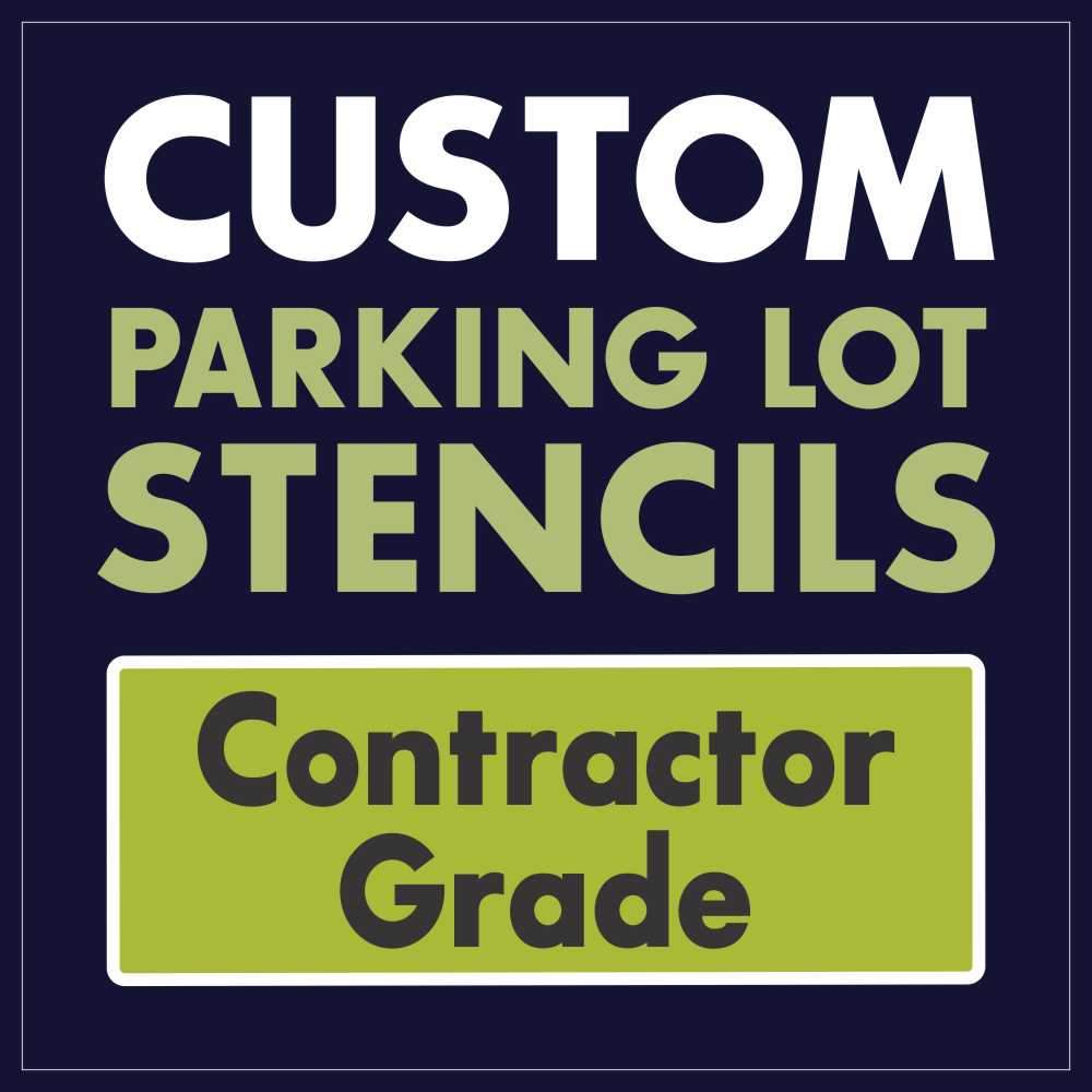 Custom parking lot stencil page