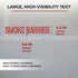 Two Hour | Fire Barrier and Smoke Barrier Signs | Fire Code Stencils