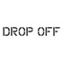 Drop Off School Safety Stencil