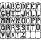 Quadra-Lock Interlocking Alphabet Stencil Set