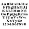 Caslon Letter and Number Stencil Sets