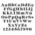 Caslon Letter and Number Stencil Sets