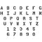 Parking Lot Letter and Number Stencil Sets