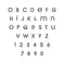 Arrierre Garde Letter and Number Stencil Sets
