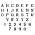 Military Letter and Number Stencil Sets